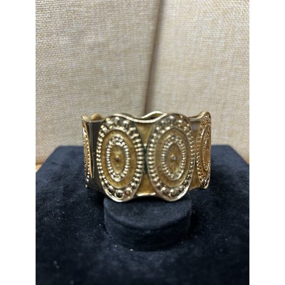 Sequin Nordstrom Multicolor Gold Tone Statement Enamel Bangle Bracelet #608 - Picture 2 of 2